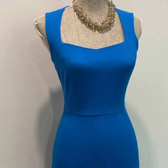 Banana Republic Blue Sleeveless Fitted Dress size 0 - Picture 5 of 13